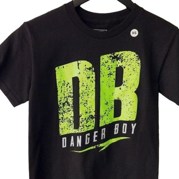 NEW Danger Boy Graphic T Shirt Logo Book Serious 100% Cotton Short Sleeve Black - Picture 2 of 6